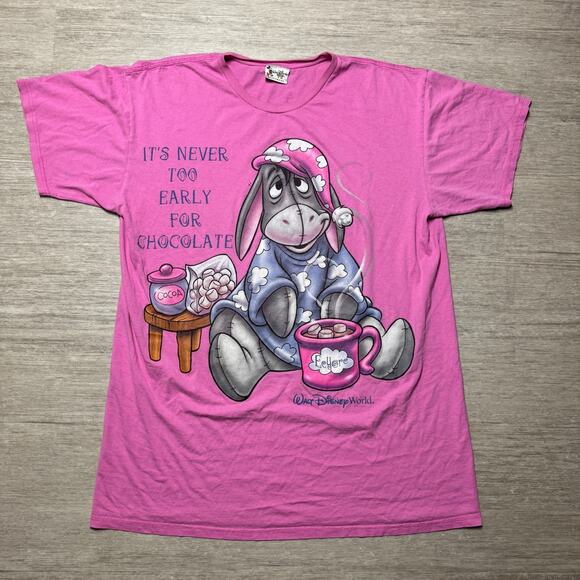 Vintage Walt Disney World Sleep Shirt Eeyore Oversized Shirt Winnie The Pooh OS - Picture 1 of 5